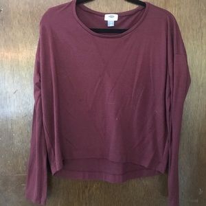 Long Sleeve Maroon Shirt